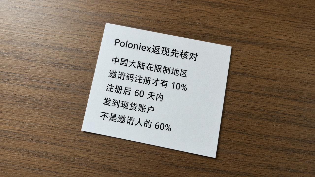 Poloniex返现有吗？交易手续费优惠与返现规则怎么看